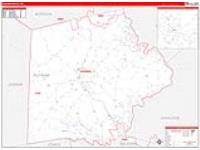 Putnam, Ga Carrier Route Wall Map