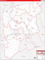 Putnam, Wv Carrier Route Wall Map
