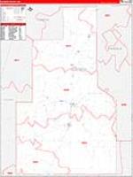 Quitman, Ms Carrier Route Wall Map