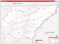 Rabun, Ga Carrier Route Wall Map