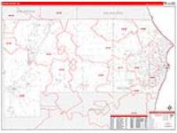 Racine, Wi Carrier Route Wall Map