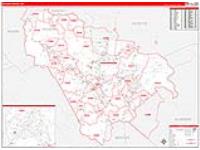Raleigh, Wv Carrier Route Wall Map