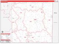 Randolph, In Carrier Route Wall Map