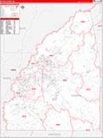 Rankin, Ms Carrier Route Wall Map