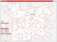 Rapides Parish (), La Carrier Route Wall Map