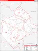 Rappahannock, Va Carrier Route Wall Map