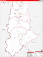 Ravalli, Mt Carrier Route Wall Map