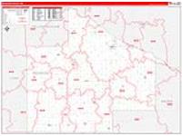Redwood, Mn Carrier Route Wall Map