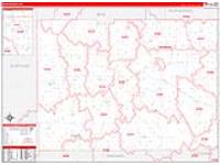 Reno, Ks Carrier Route Wall Map