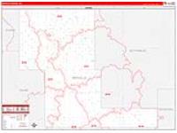 Renville, Nd Carrier Route Wall Map