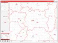 Rice, Ks Carrier Route Wall Map