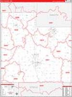 Rice, Mn Carrier Route Wall Map