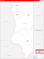 Rich County UT Zip Code Wall Map Basic Style By MarketMAPS MapSales
