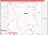 Richland, Il Carrier Route Wall Map