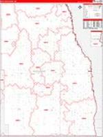 Richland, Nd Carrier Route Wall Map