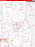 Richland, Oh Carrier Route Wall Map
