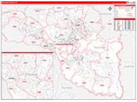 Richland, Sc Carrier Route Wall Map
