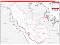 Richmond, Va Carrier Route Wall Map