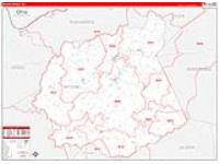 Ritchie, Wv Carrier Route Wall Map