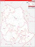 Roane, Wv Carrier Route Wall Map