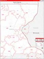 Roberts, Sd Carrier Route Wall Map