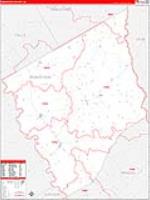 Robertson, Tx Carrier Route Wall Map