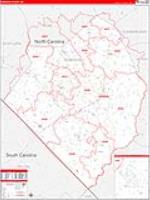 Robeson, Nc Carrier Route Wall Map