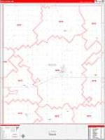 Rock, Mn Carrier Route Wall Map