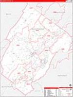 Rockbridge, Va Carrier Route Wall Map