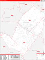 Rockdale County, GA Zip Code Wall Map Basic Style by MarketMAPS - MapSales