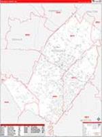 Rockdale, Ga Carrier Route Wall Map