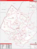 Rockingham, Va Carrier Route Wall Map