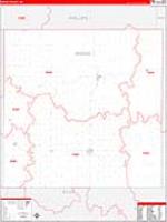 Rooks, Ks Carrier Route Wall Map