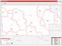 Roseau, Mn Carrier Route Wall Map