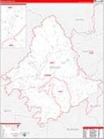 Rowan, Ky Carrier Route Wall Map