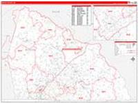 Rowan, Nc Carrier Route Wall Map