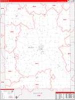 Rush, In Carrier Route Wall Map