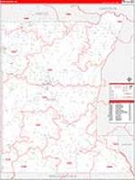 Rusk, Tx Carrier Route Wall Map