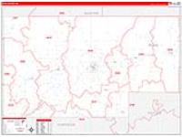 Rusk, Wi Carrier Route Wall Map
