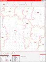 Russell, Ks Carrier Route Wall Map