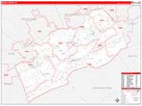 Russell, Va Carrier Route Wall Map