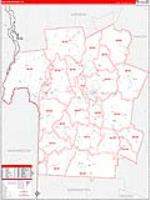 Rutland, Vt Carrier Route Wall Map