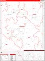 Saline, Il Carrier Route Wall Map