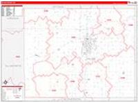 Saline, Ks Carrier Route Wall Map