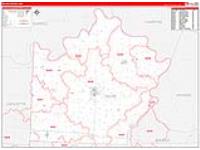 Saline, Mo Carrier Route Wall Map