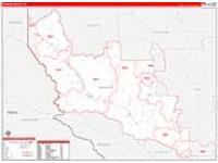 Sanders, Mt Carrier Route Wall Map