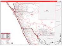 Sarasota, Fl Carrier Route Wall Map