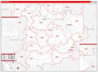 Sauk, Wi Carrier Route Wall Map