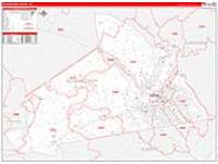Schenectady, Ny Carrier Route Wall Map