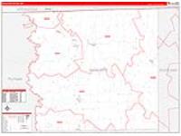Schuyler, Mo Carrier Route Wall Map